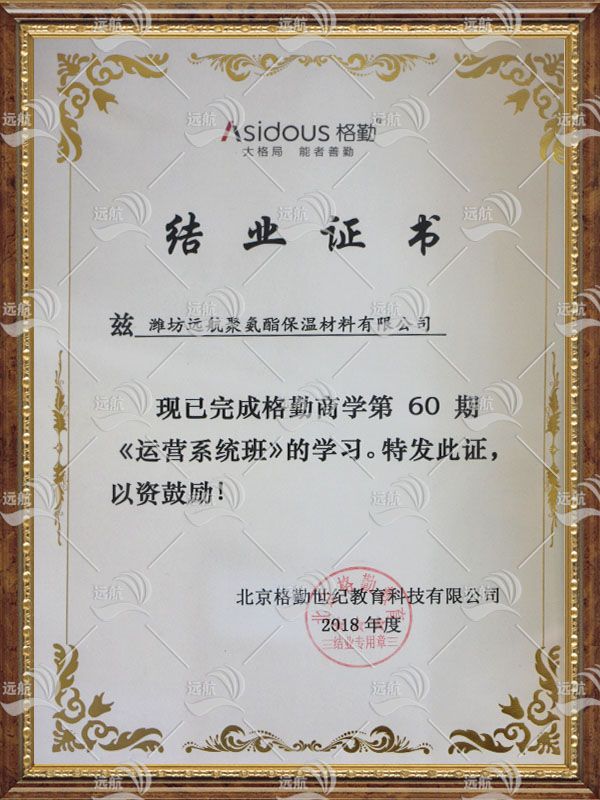 結業(yè)證書